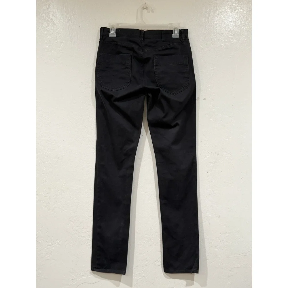 Vince Mens Slim Fit 5-Pocket Pants Black Stretch Cotton Twill Size 28 M0617-2084